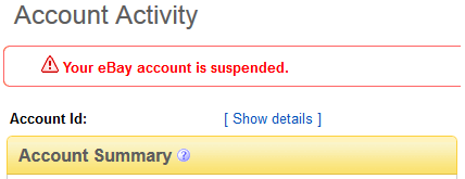 ebay account suspended avoid crazylister them