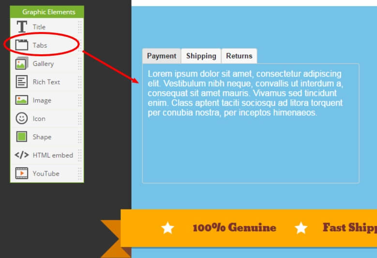 create ebay item description template