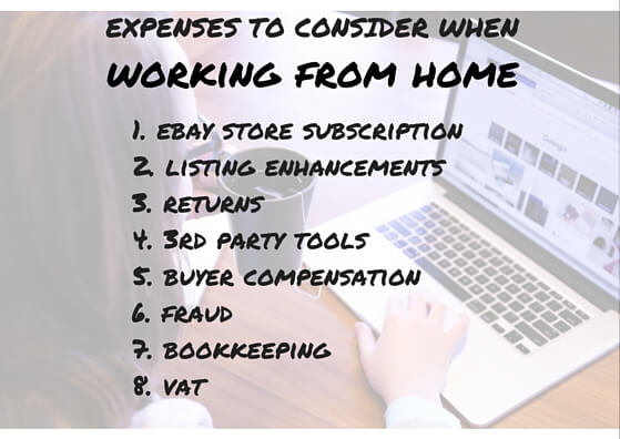 Expenses to take into account when selling on eBay from home