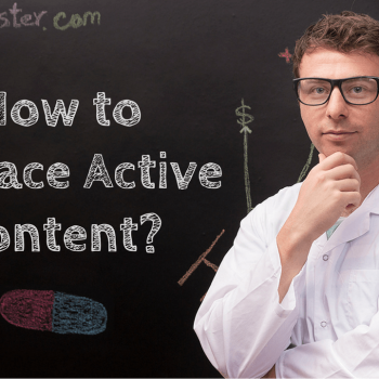 how to replace ebay active content