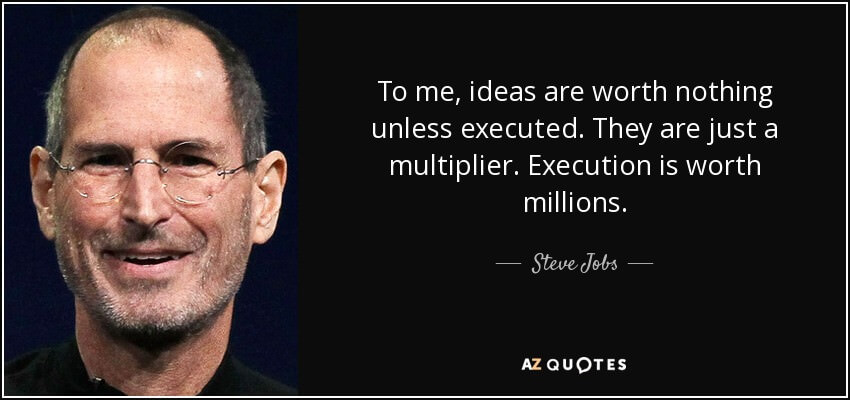 Steve Jobs about execution
