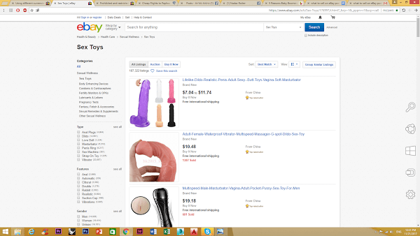 selling sex products on ebay