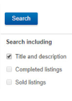 'title and description only' in eBay search