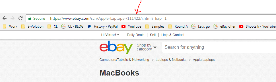 how to save all my ebay listings in id number