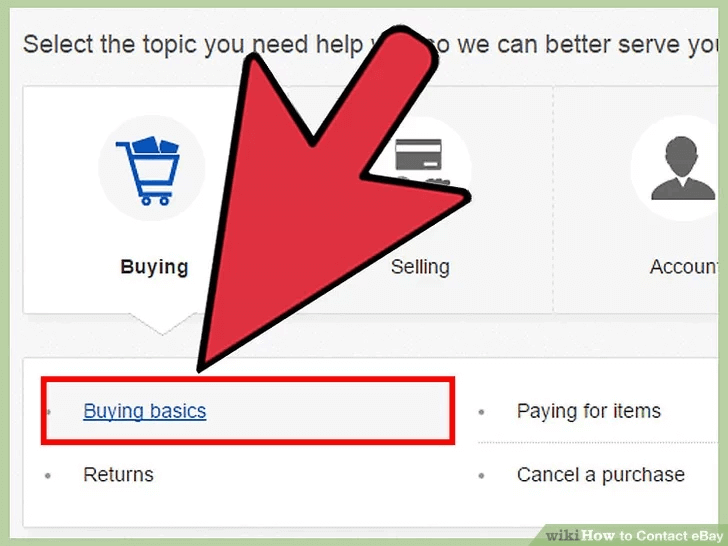 ebay customer service help center navigation