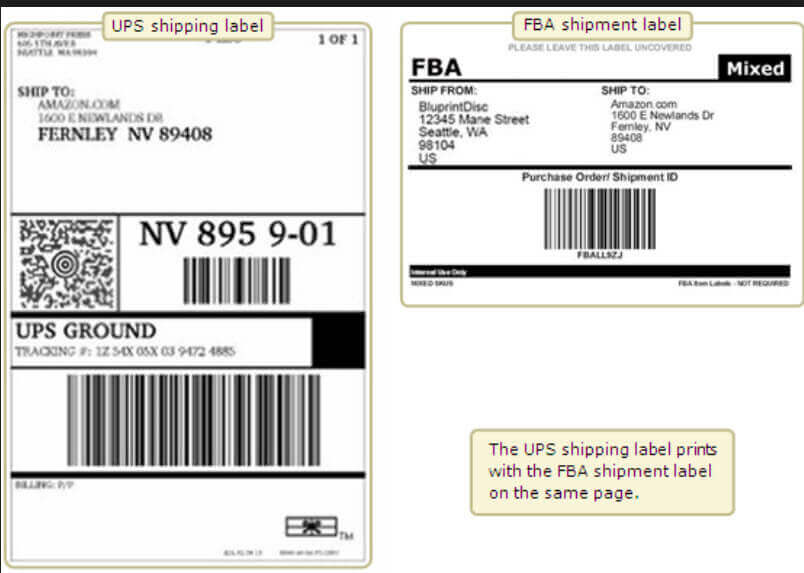 Amazon Shipping Label Template