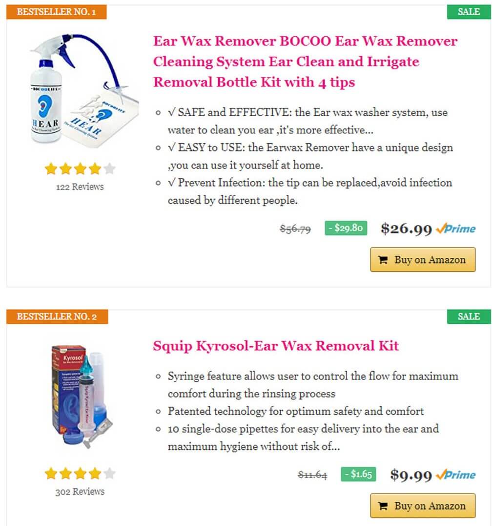 Ear wax remover Amazon top selling