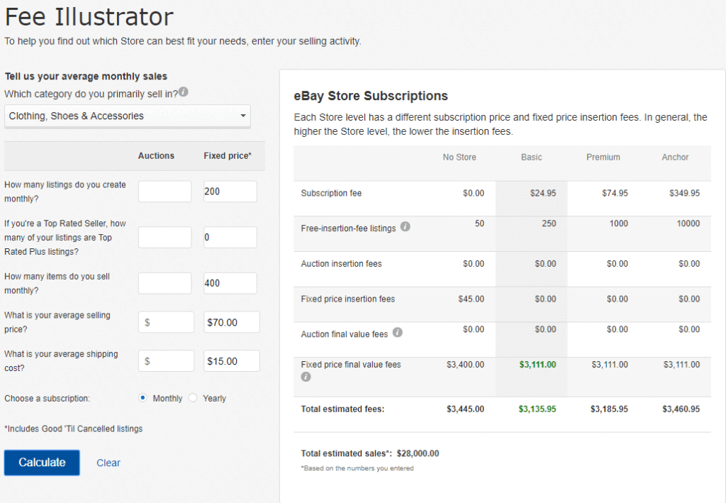 ebay-store-fee-calculator