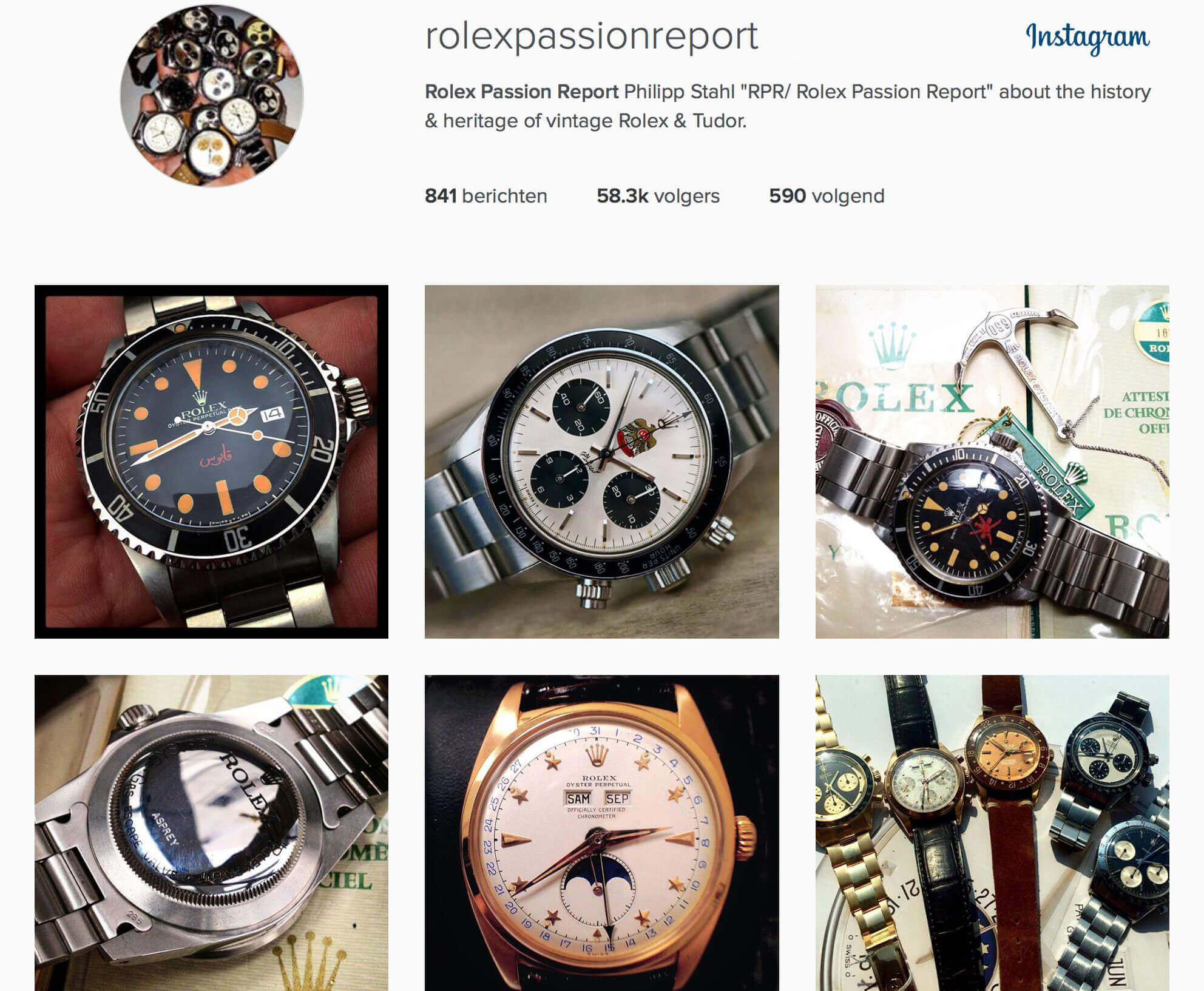 competitor instagram page example