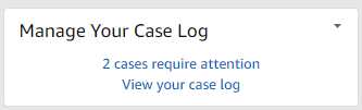 amazon seller central Case Log